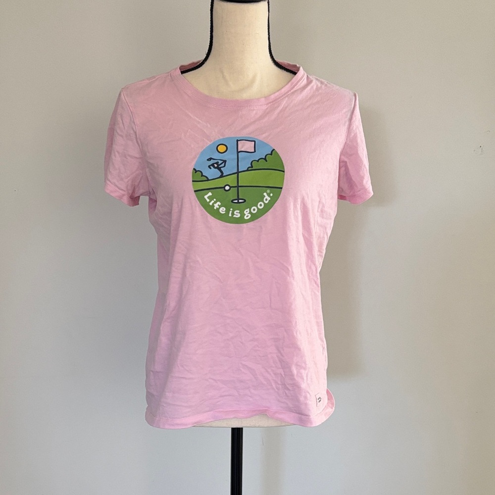 Life Is Good Light Pink Tee